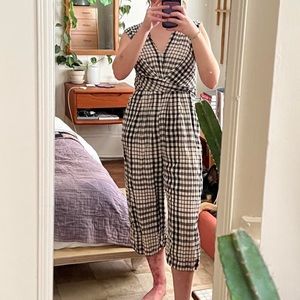 Urban Outfitters gingham cropped jumpsuit